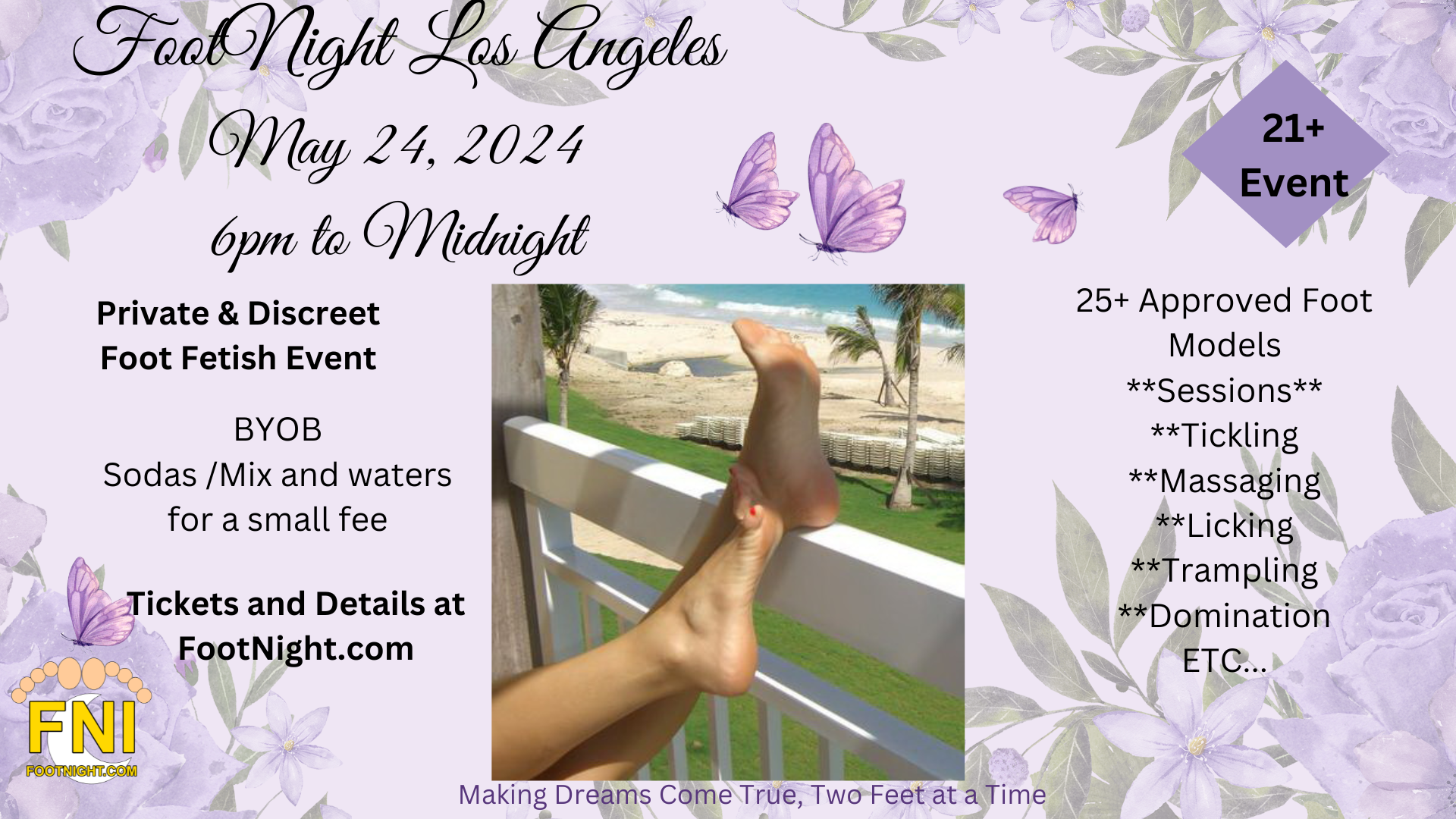 Feet Footnight Los Angeles, CA May 2024