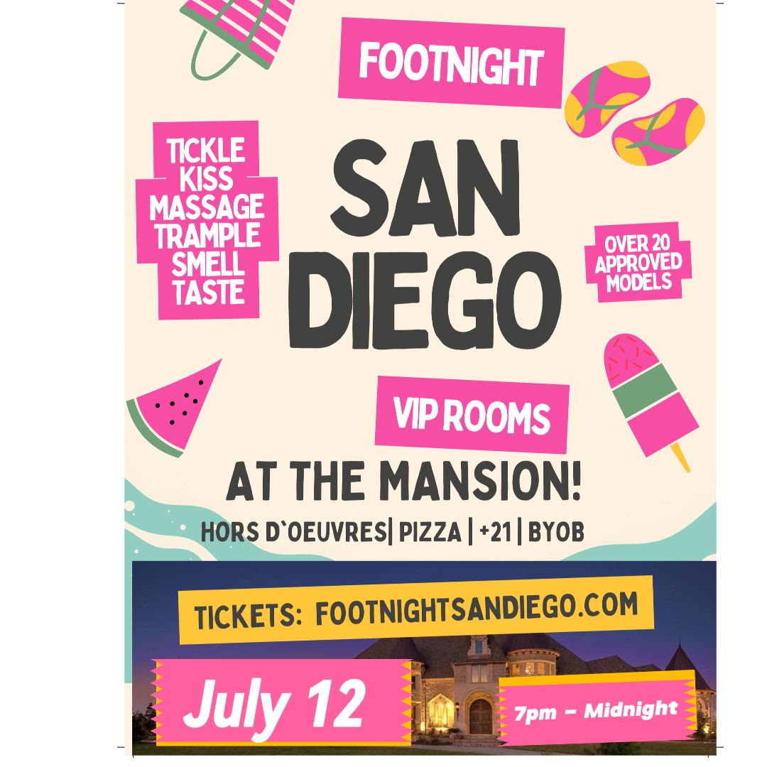 Foot Fetish Party San Diego July 2024