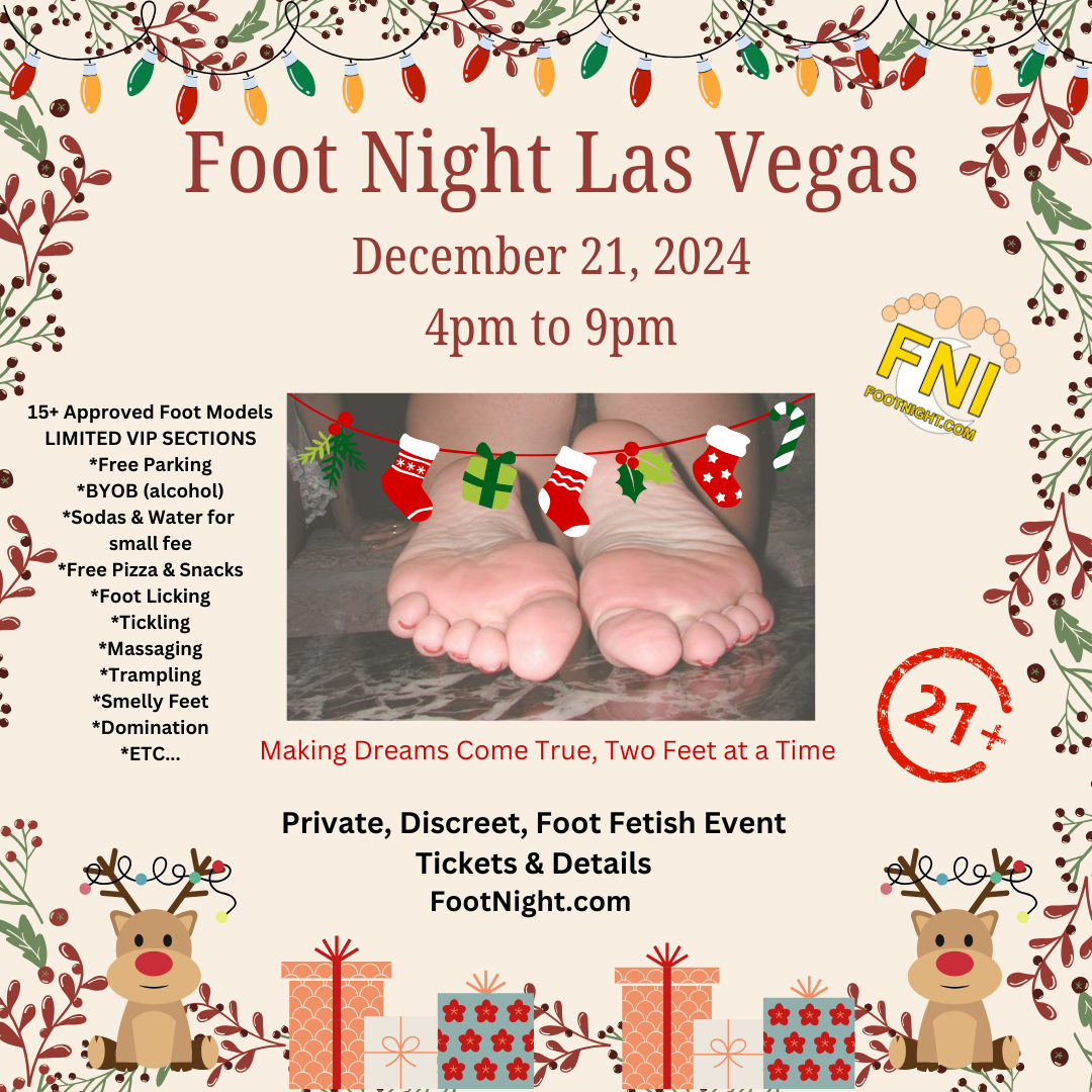 Foot Fetish, Las Vegas Feet, December 2024, Foot worship, kink event, fetish event