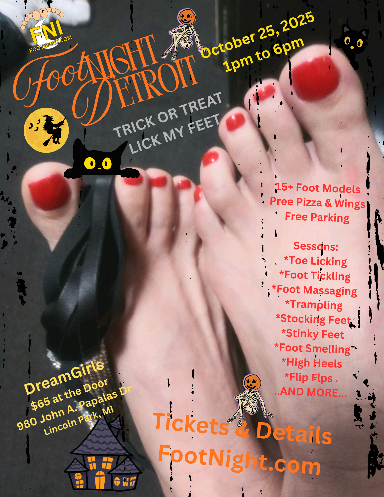 footnight, detroit feet, michigan foot fetish, soles, toes, foot arches
