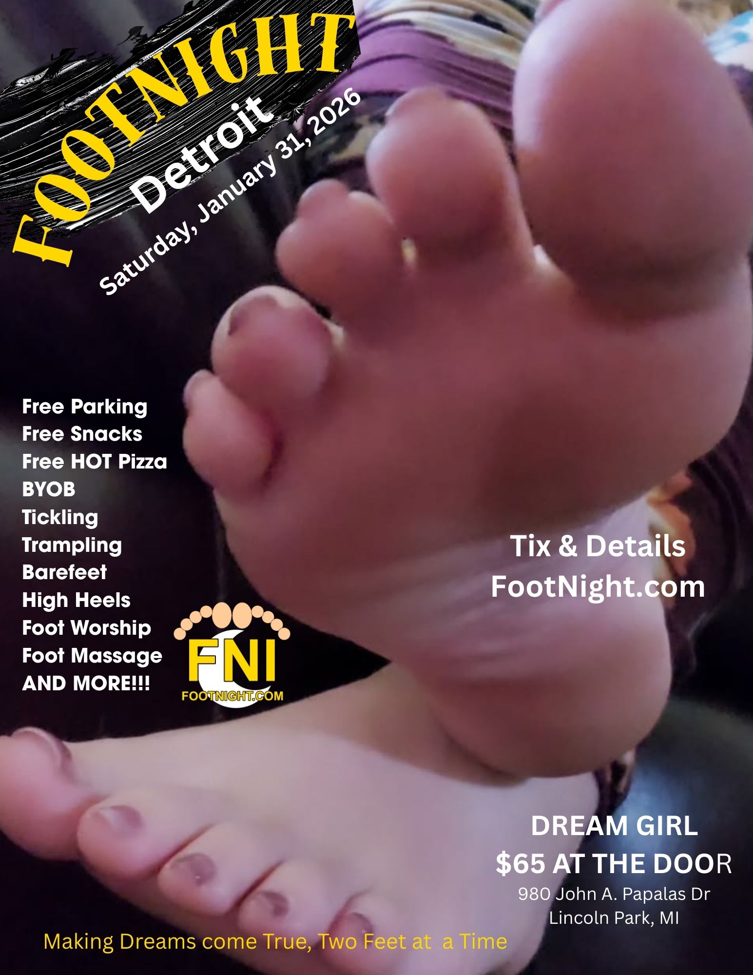 Detroit foot fetish, foot worship, michigan women's feet, soles, arches, foot party
